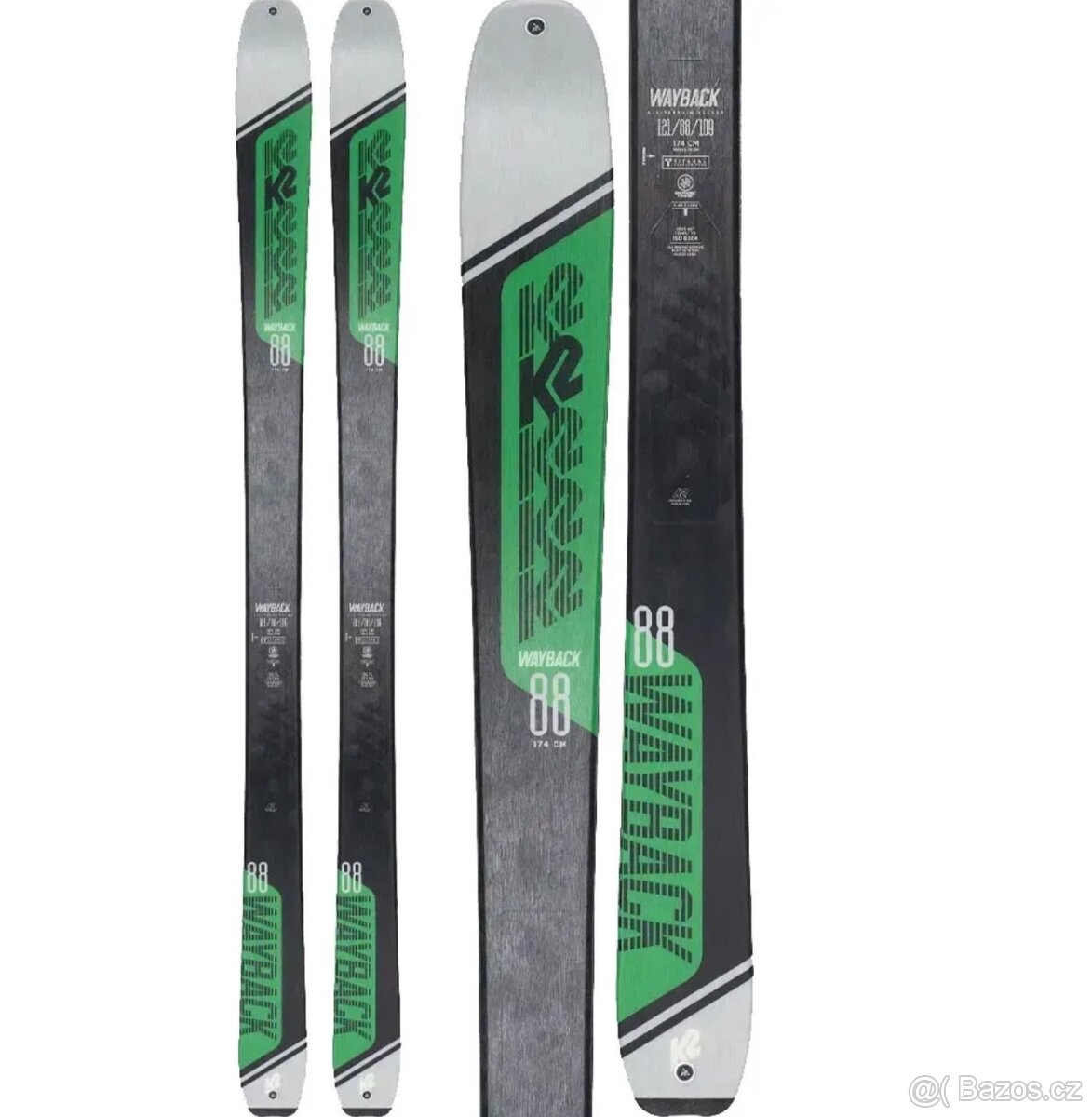 Skialpy K2 Wayback 88, se skialpovým vázáním a pásy - 2