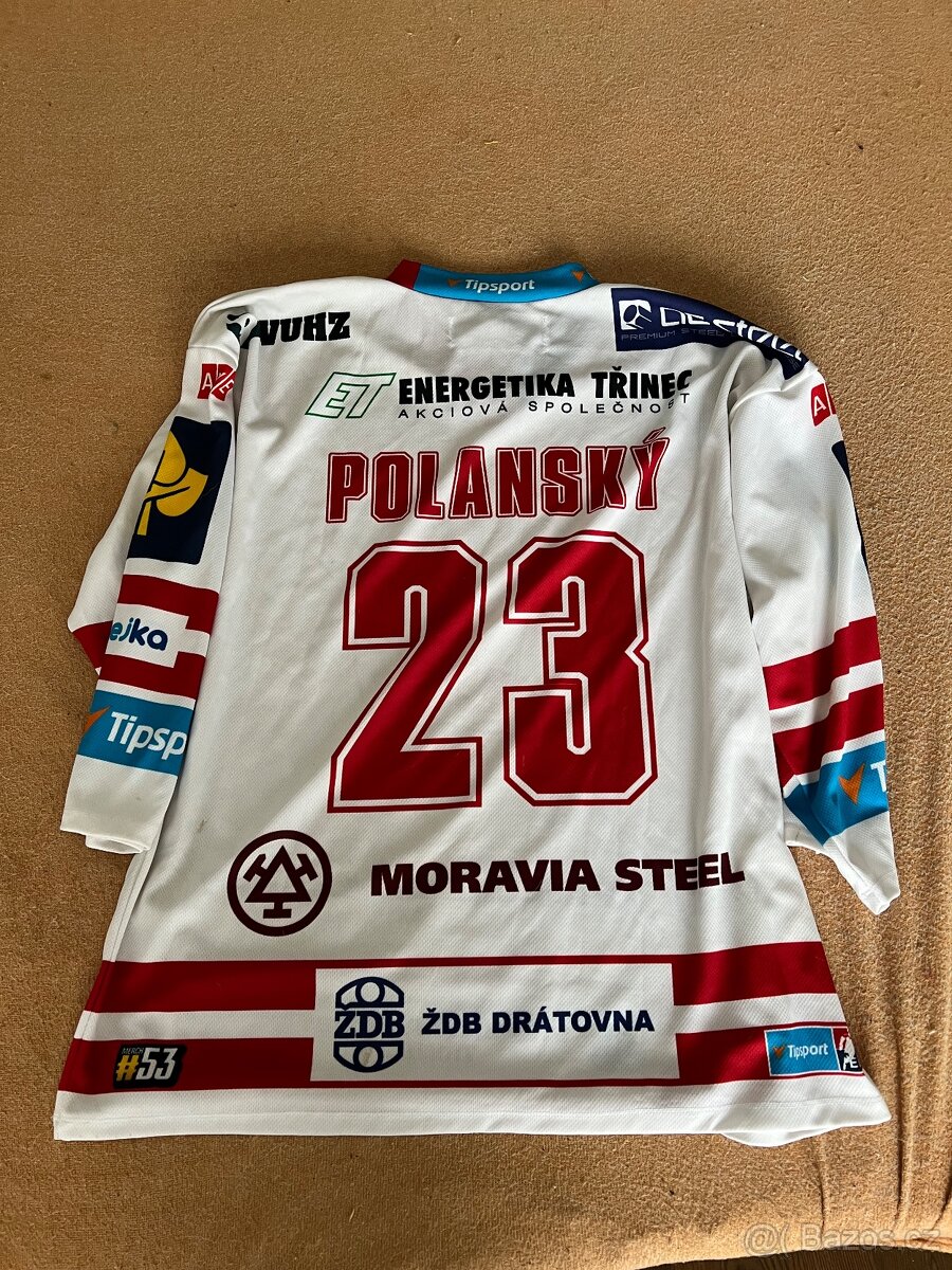 Hokejový dres HC Oceláři Třinec 23 Polanský XL - 2