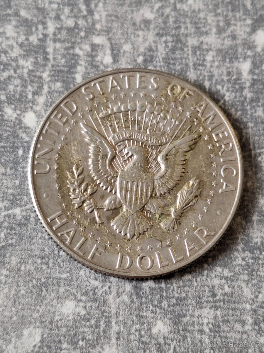 Stříbrná mince pul dolar Kennedy 1966 - 2