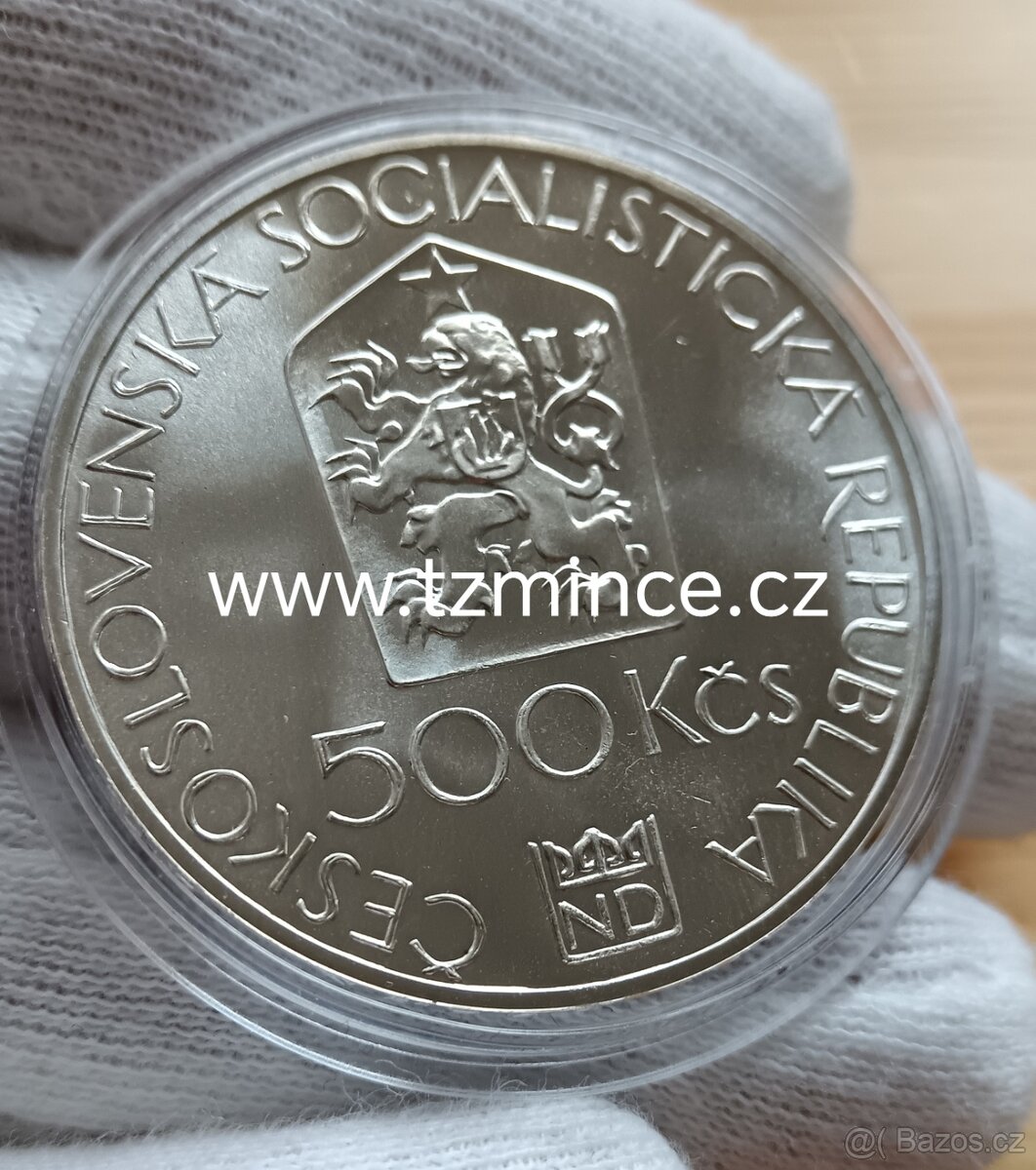 AG pamětní mince Československa 500kčs Národní Divadlo 1983 - 2