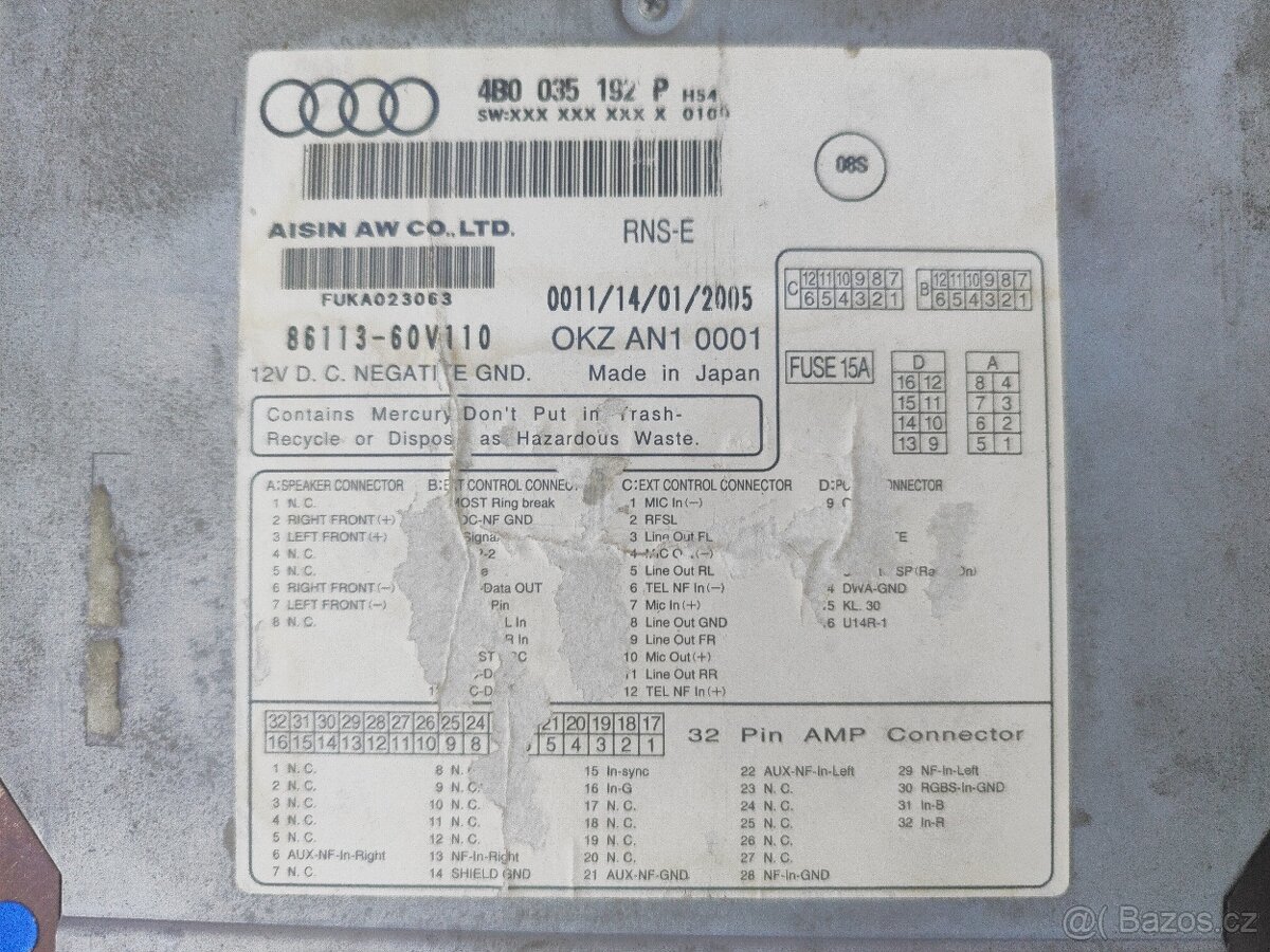 Originální Audi Navigation plus Rádio RNS-E - 2