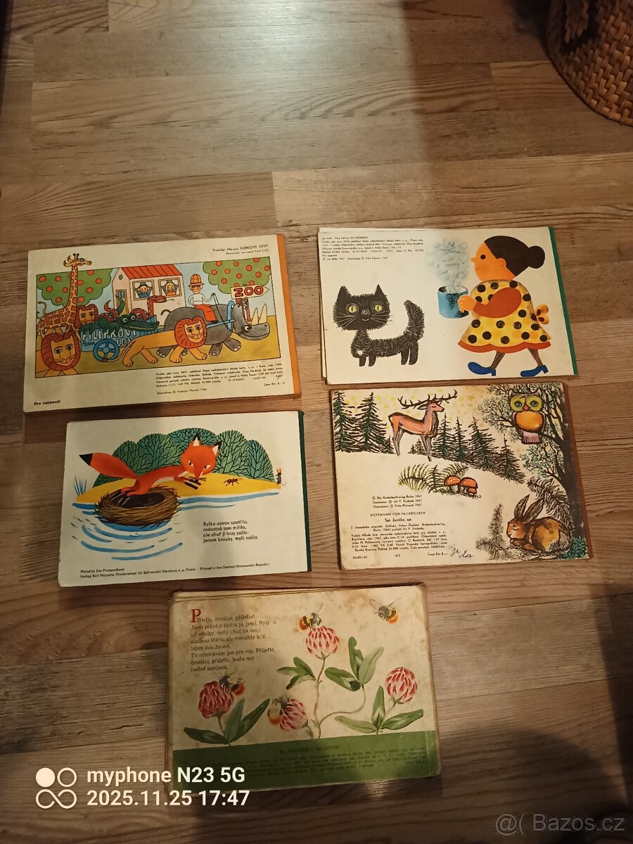 Retro dětské knihy leporela casopisy - 2