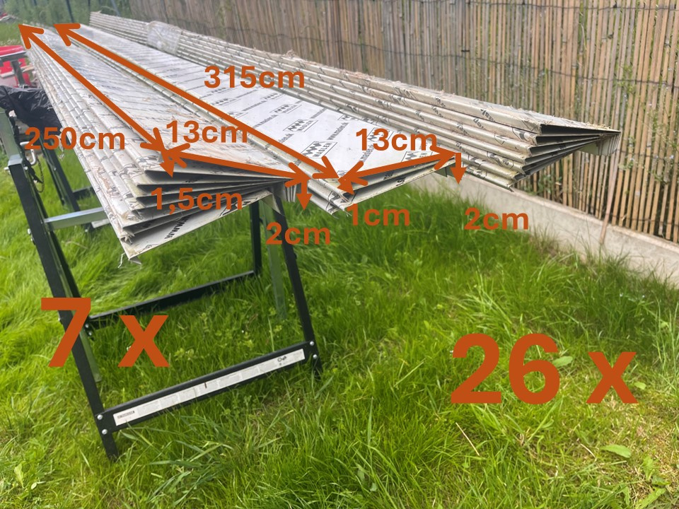 Oplechování střechy, Atikové plechy, plechové profily - 2