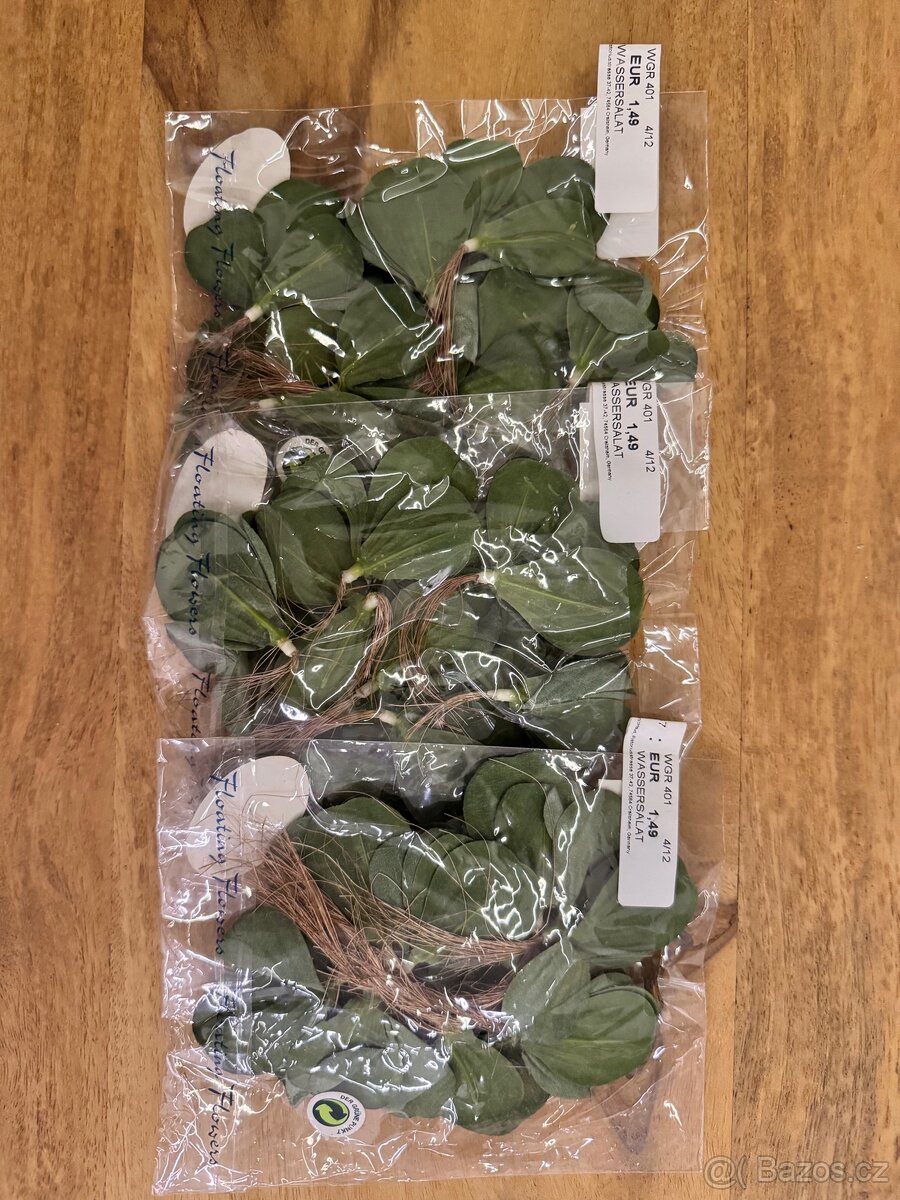 Dekorační plovoucí listy / květy – umělé - 2