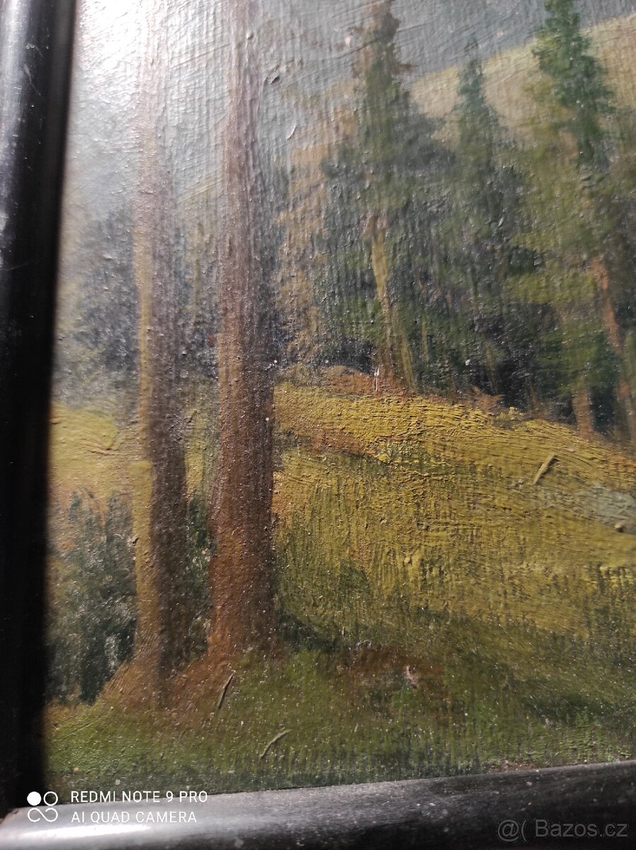Obraz olej na kartonu - 2