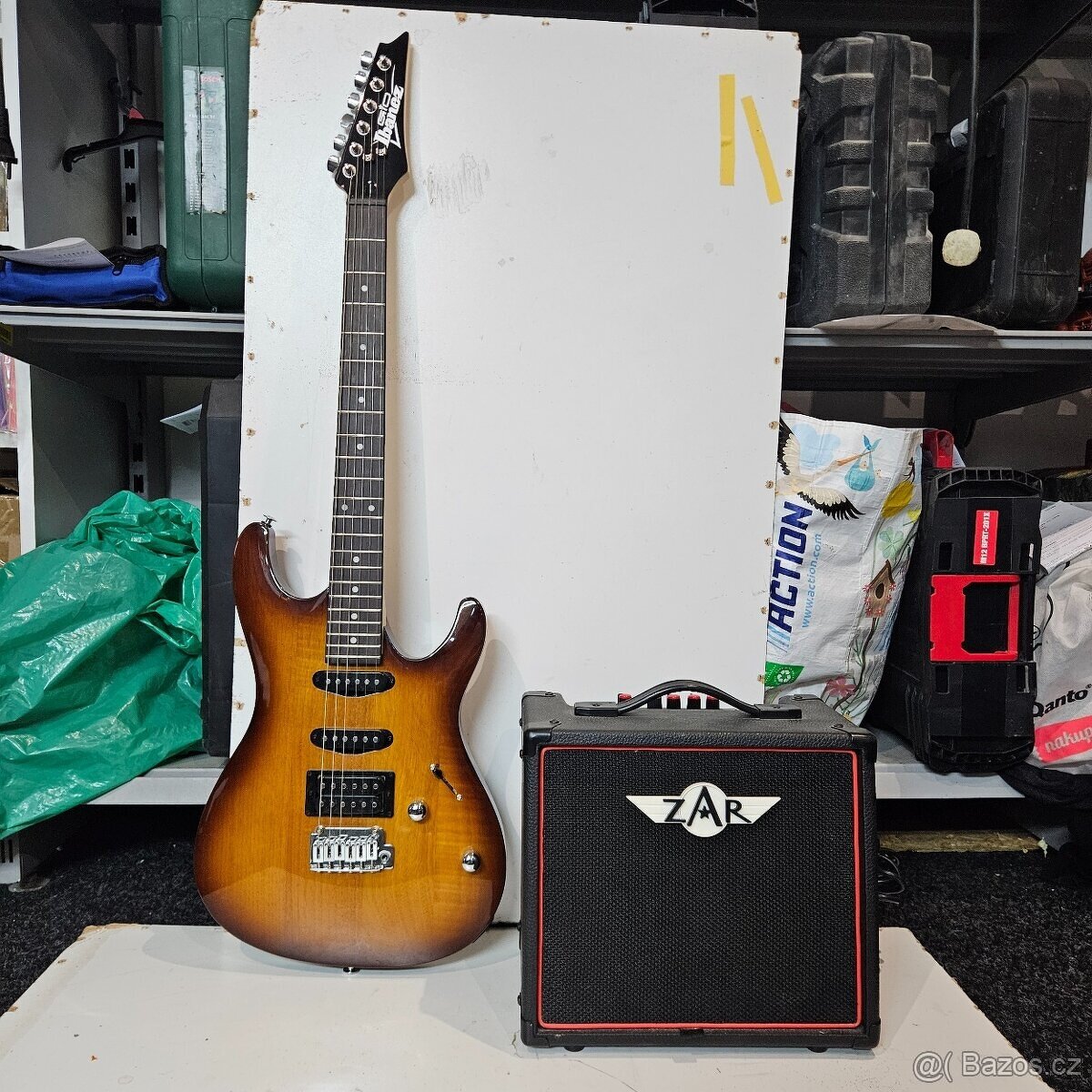 el. kytara Ibanez GSA60+kombo ZAR E-10 - 2