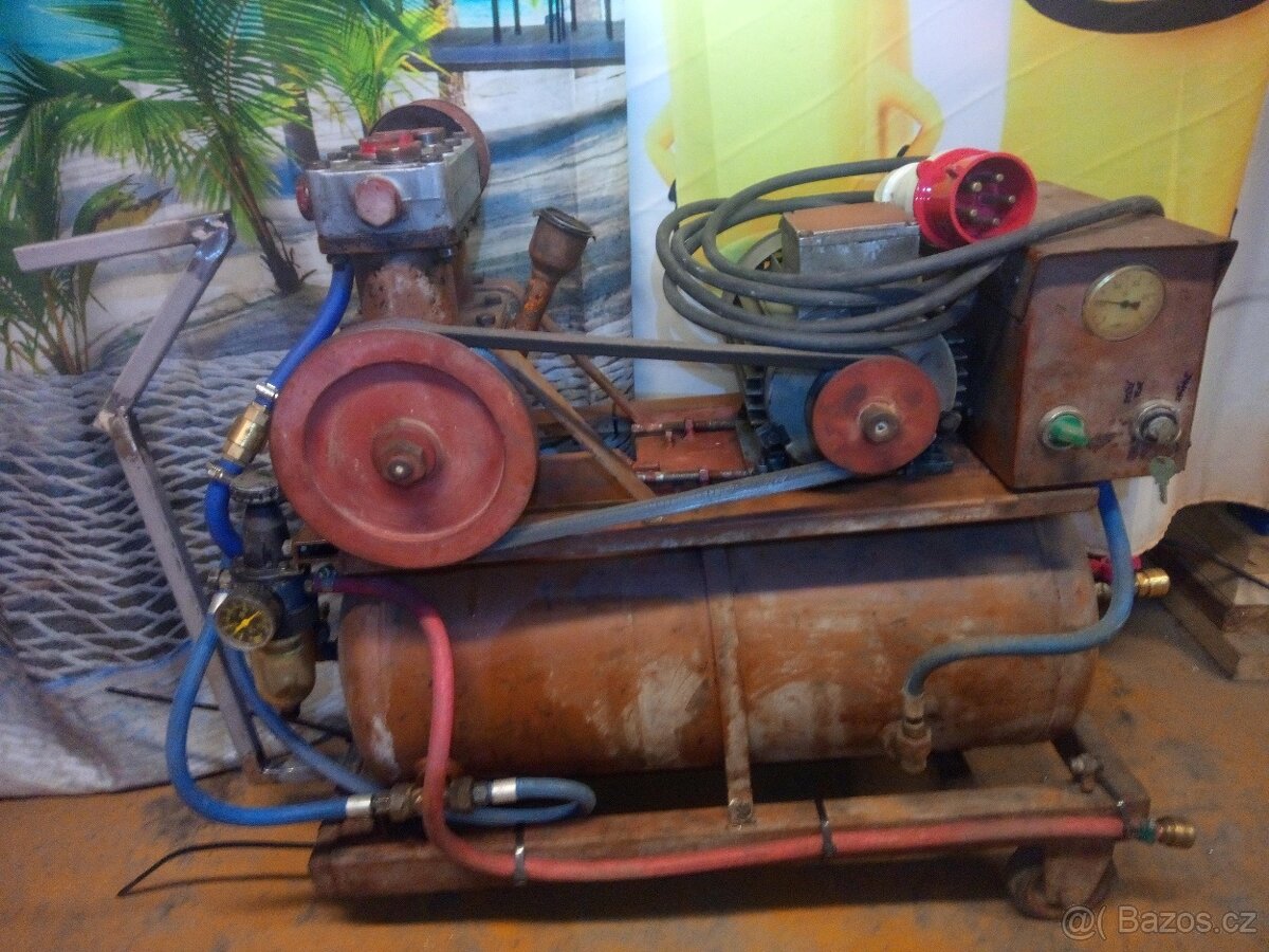 Kompresor 50l tichý chod 400V - 2