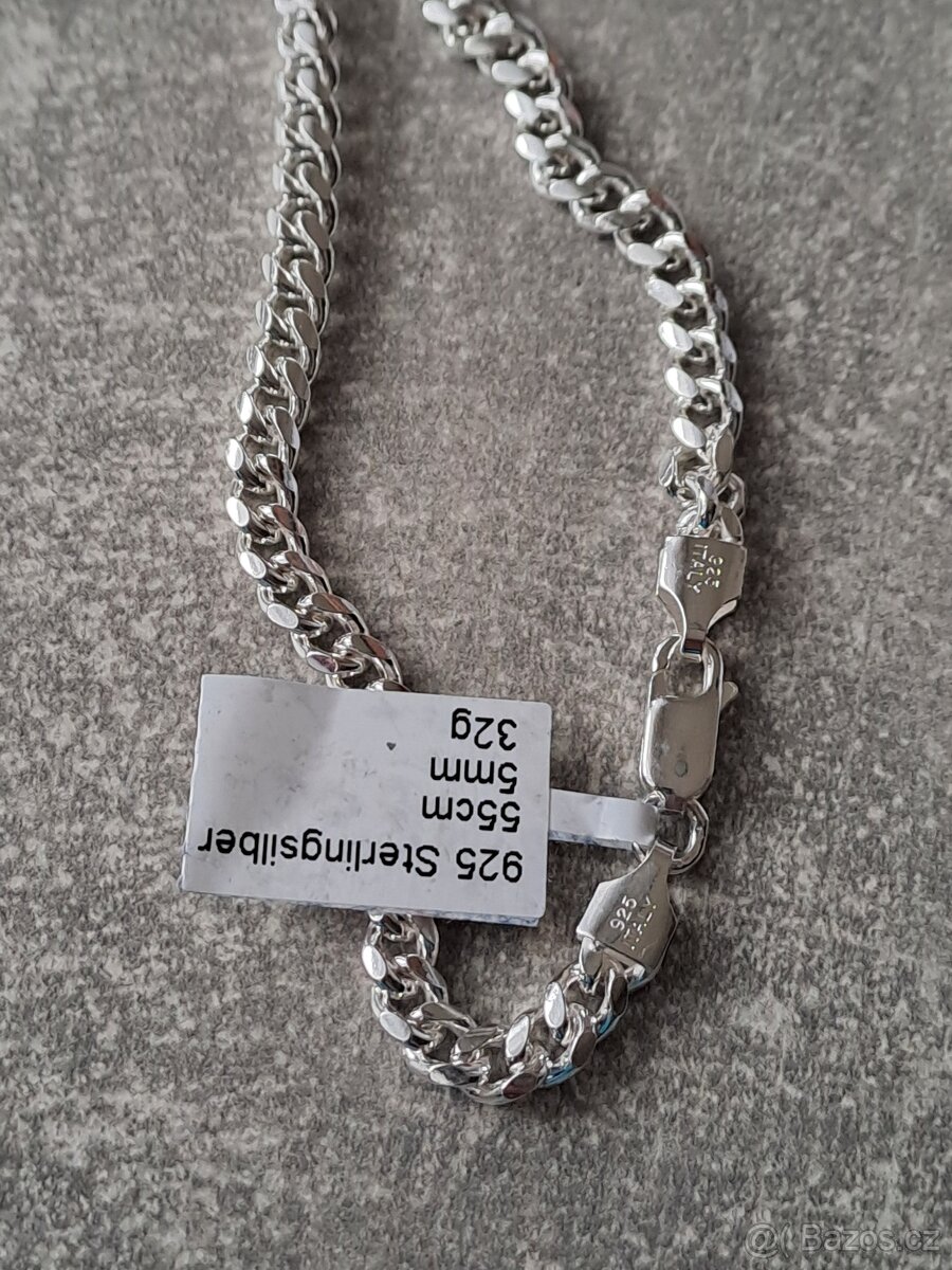 Pánský stříbrný řetízek ag925 - 2