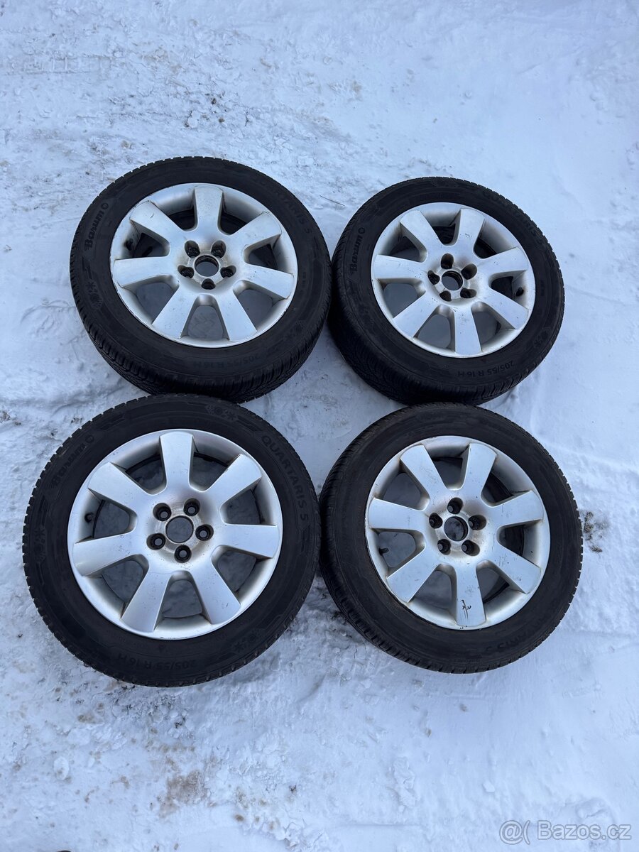 Prodám-Celoroční sadu VW R16, 5x100, ET42 - 2