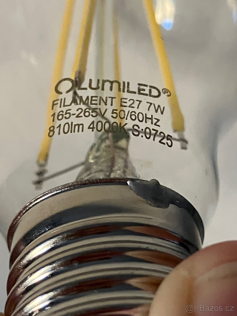 Filament zarovka E27 7W 4000K 3ks - 2