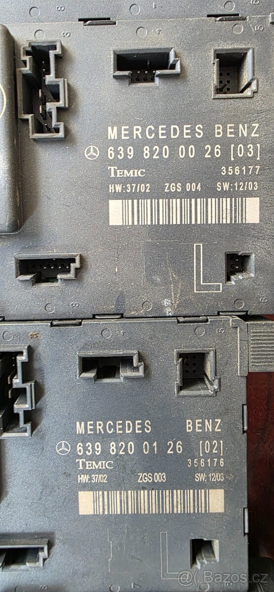 Mercedes-Benz Vito, Viano W 639: jednotky předních dveří - 2