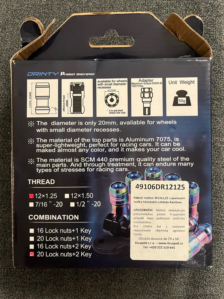 Ozdobné matice kol - 2