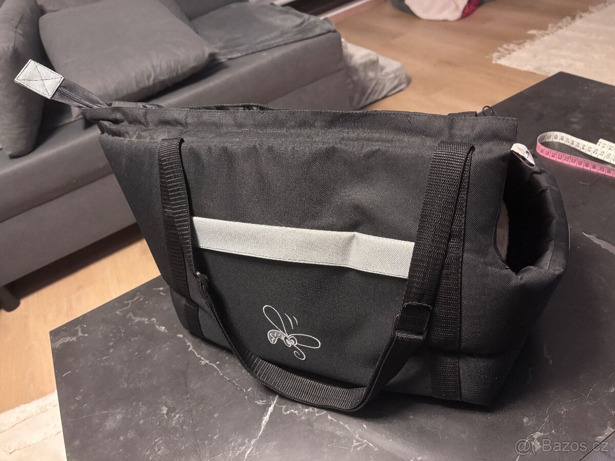 Taška na psa Huhubamboo černá - 2