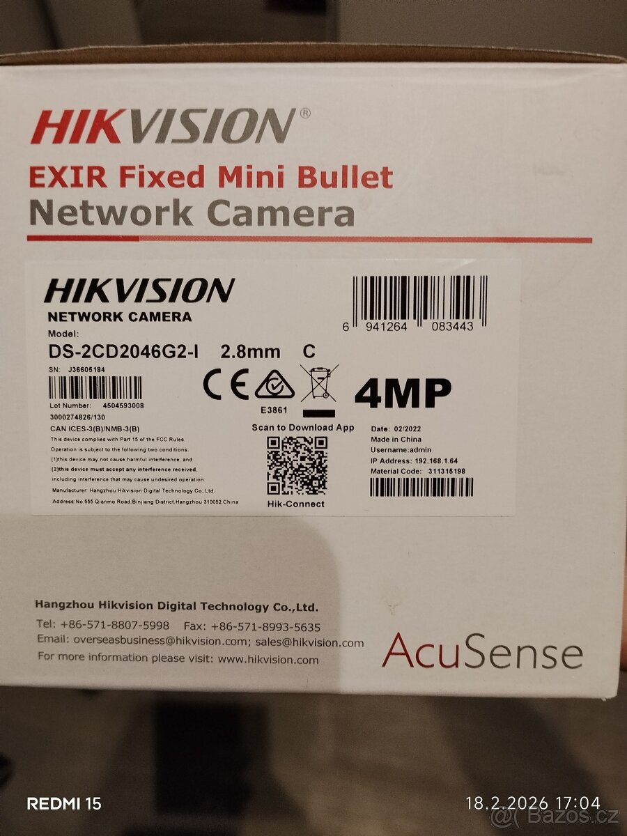 Kamera HIk Vision exir fixed mini bullet - 2