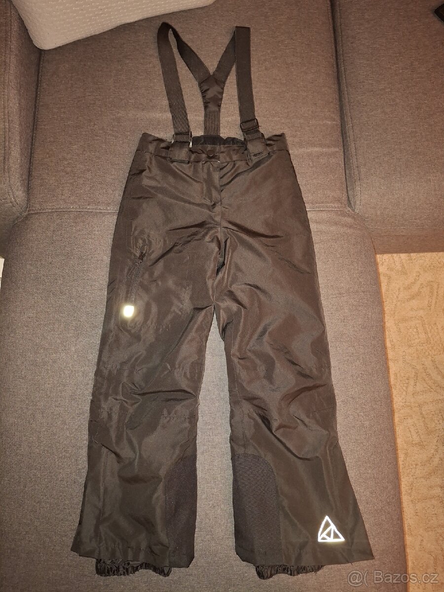 Lyžařské kalhoty 122/128 černé - 2