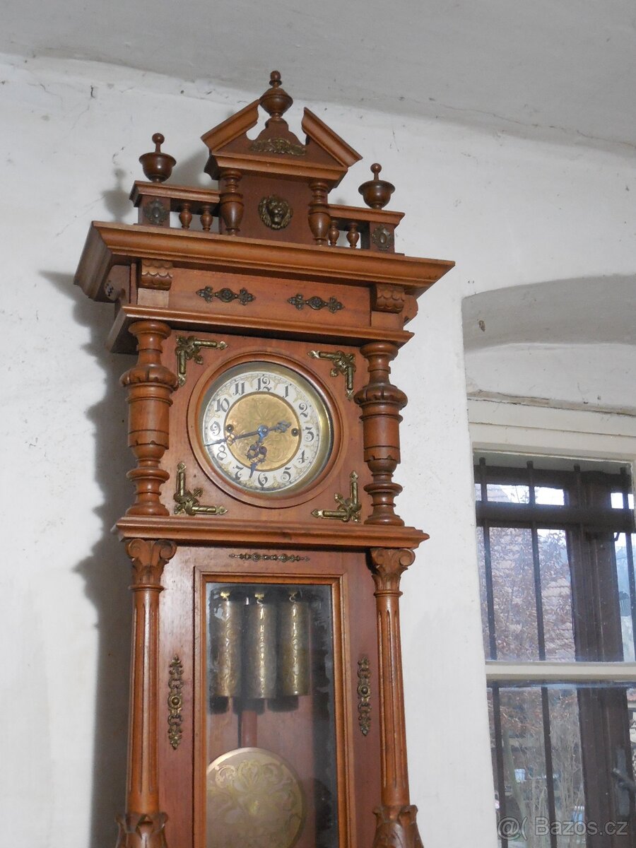 Hodiny pendlovky čtvrťové Gustav Becker - 2
