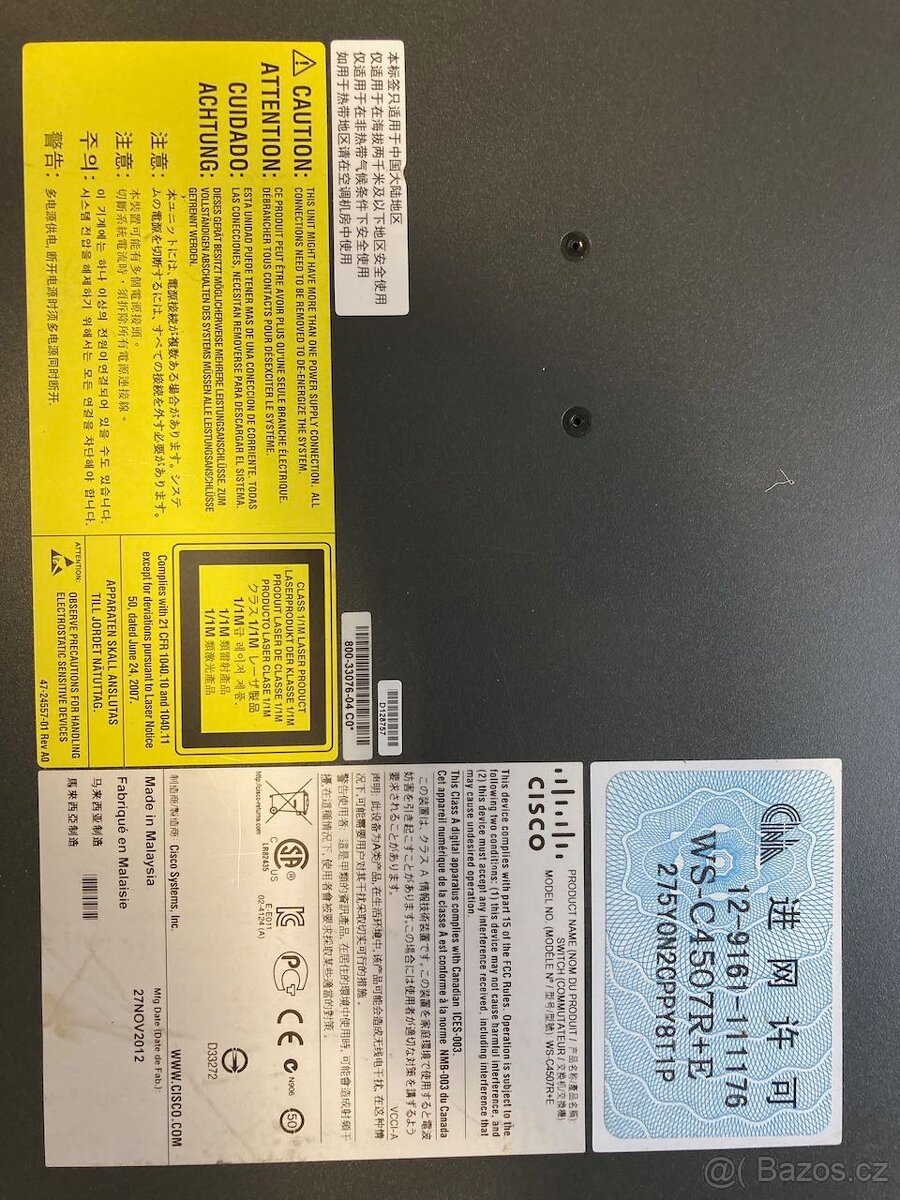 Cisco Catalyst WS-C4507R+E 5x WS-X4748-UPOE+E - 2