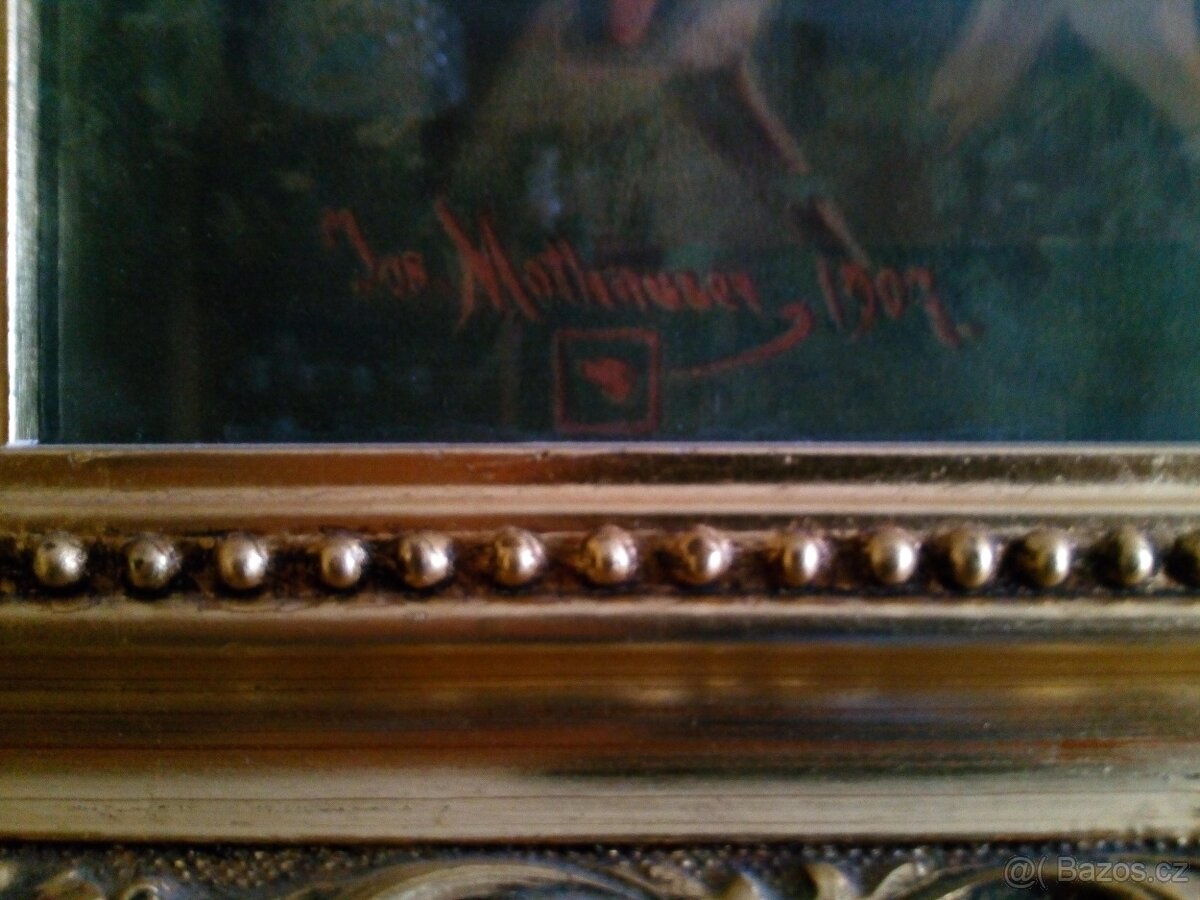 Prodám starý obraz - reprodukce - 2