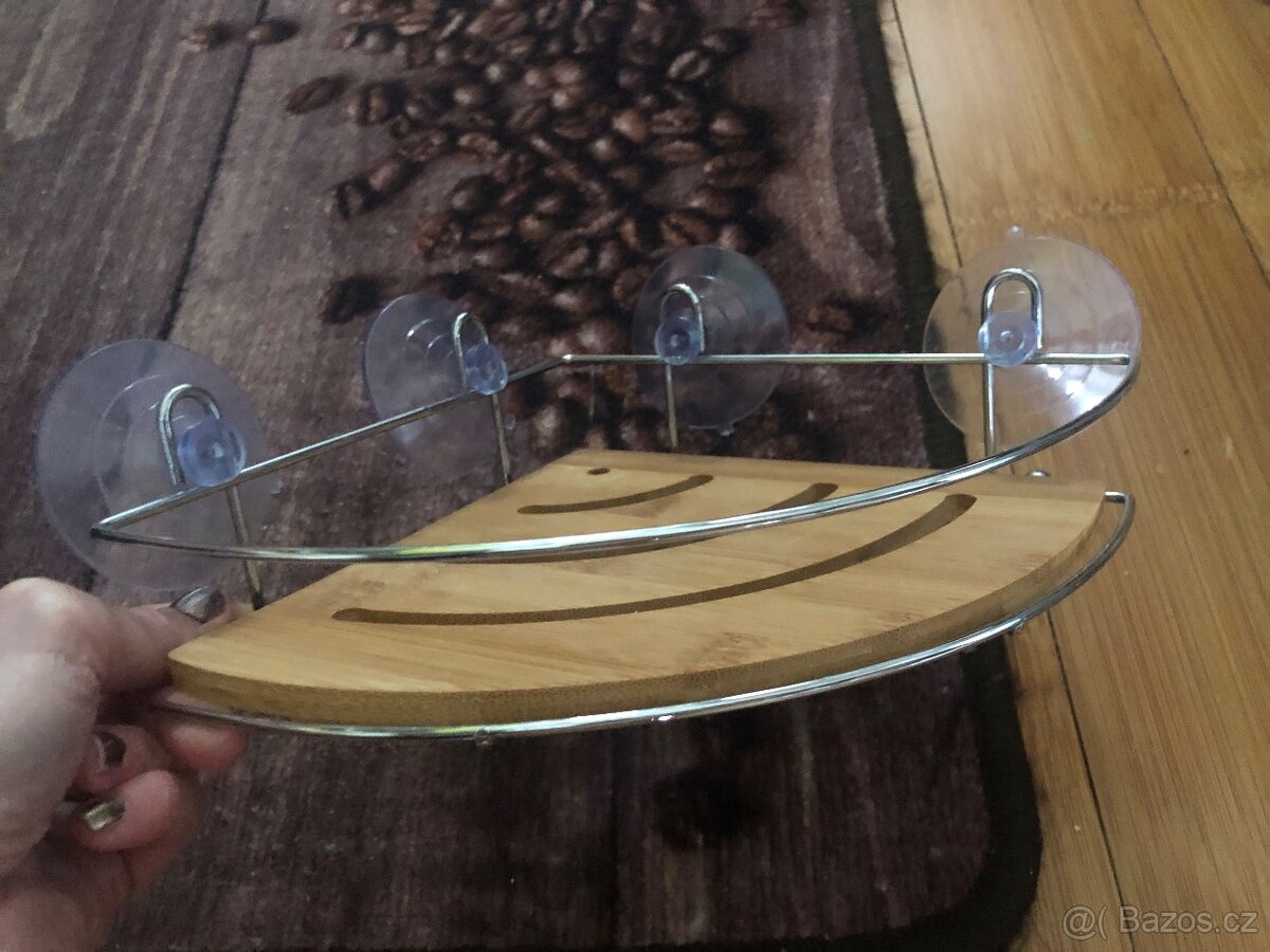 Polička rohová bez nutnosti vrtat - 2