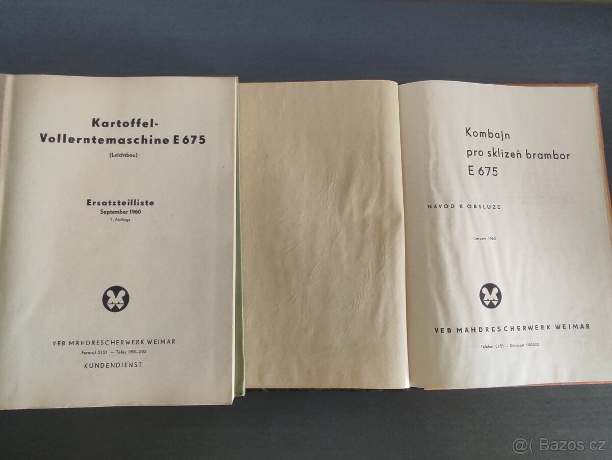 Návod k obsluze kombajn E675 - 2