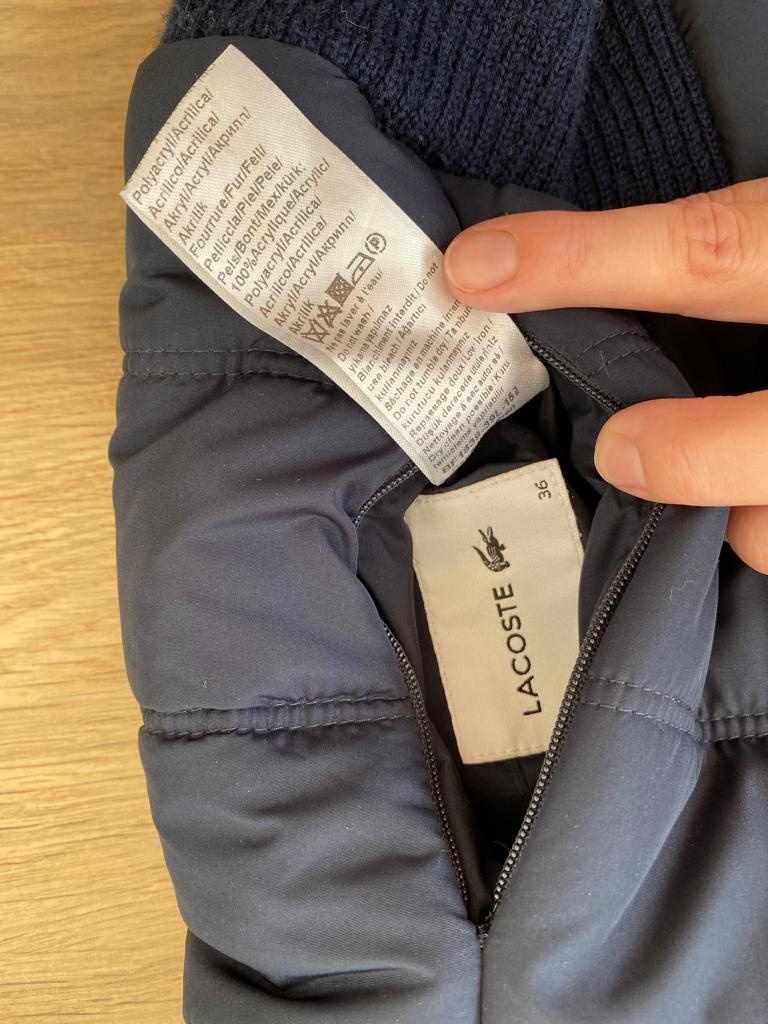 Kombinovaná dámská bunda / vesta LACOSTE - vel. 36 - 2