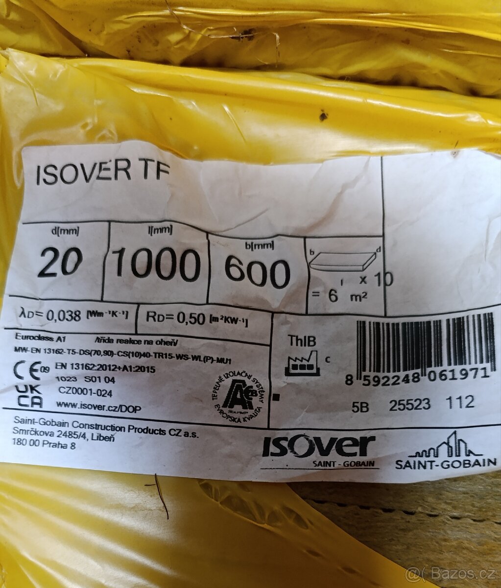 Prodám kročejovou isolaci TF 20 mm - 2