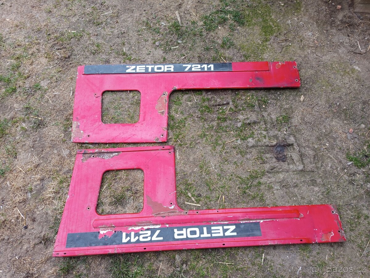 Boční plechy kapoty Zetor 7211 - 2