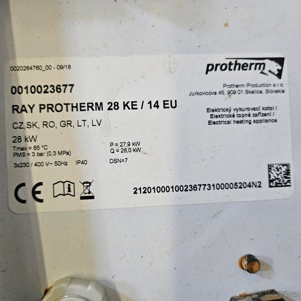 Kotel Ray Protherm 28 KE / 14EU - 2