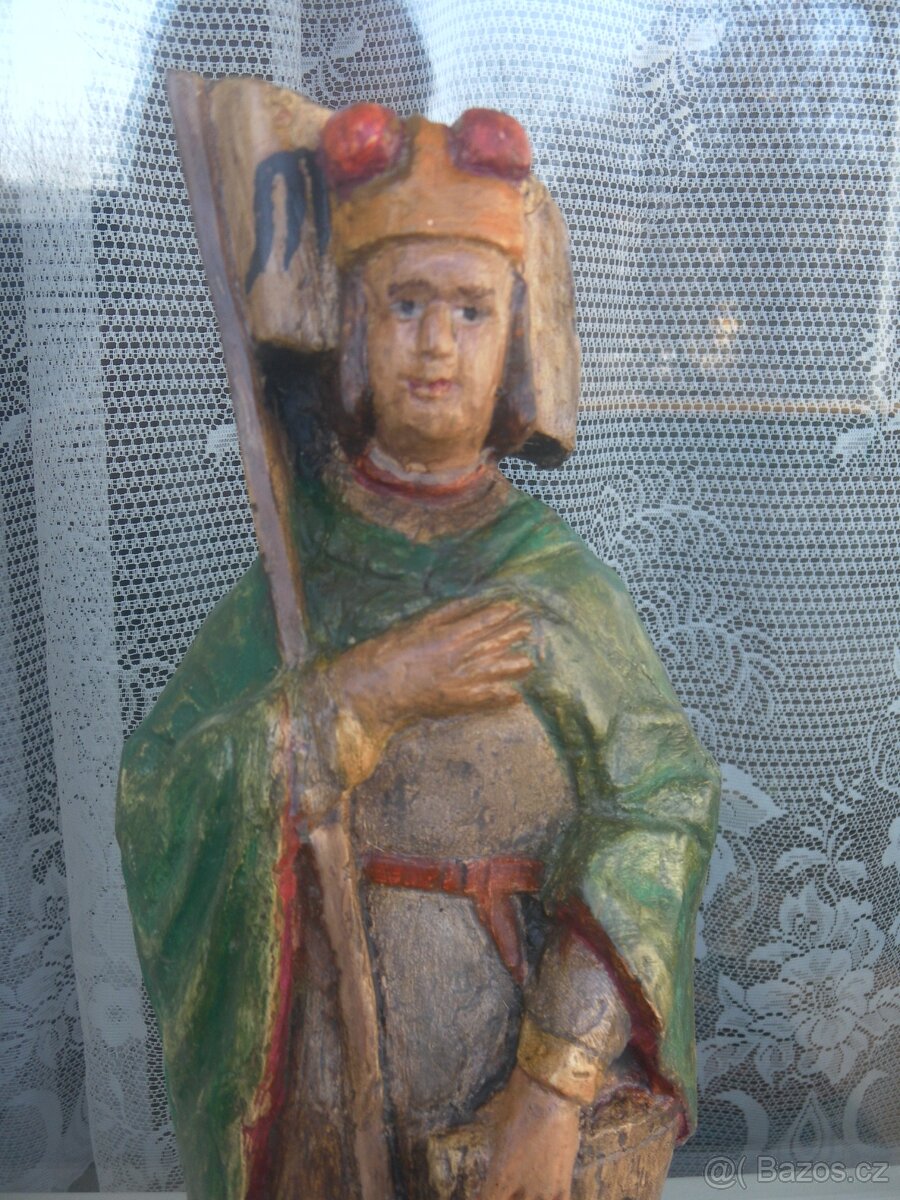 Dřevořezba Sv. Václava. - 2