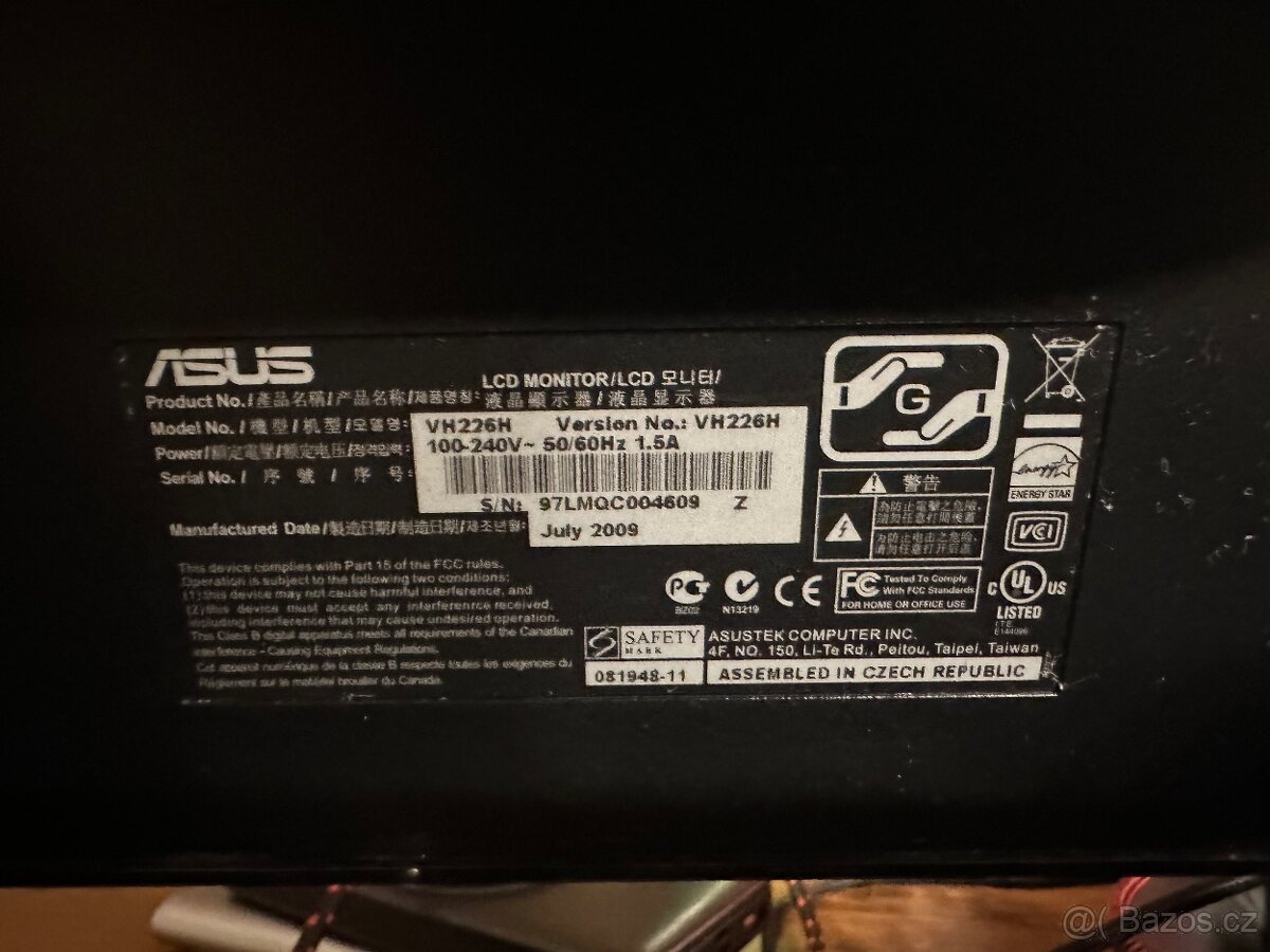 Monitor Asus VH226H 21,5" (60Hz) - 2
