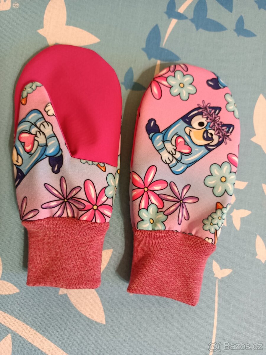 Softshellové rukavice s beránkem - 2