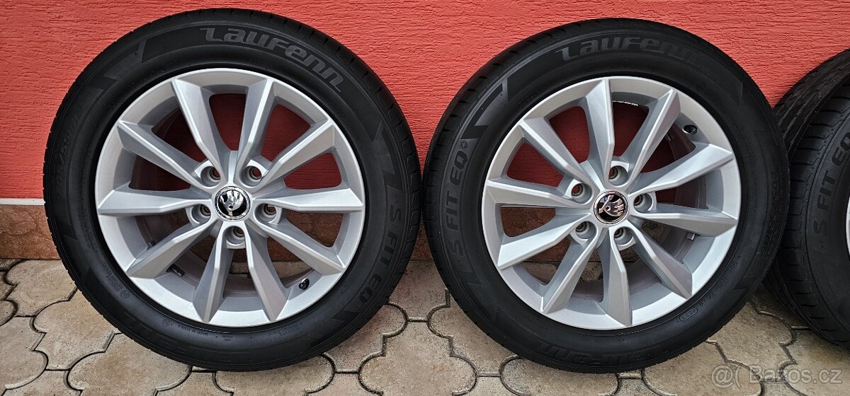 Originál alu Škoda Octavia 3 5x112 205/55 R16 - 6,5mm - 2