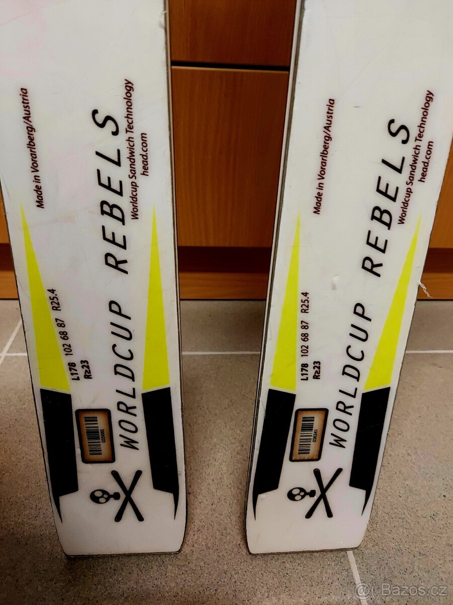 Lyže HEAD obří slalom 178cm R25 - 2