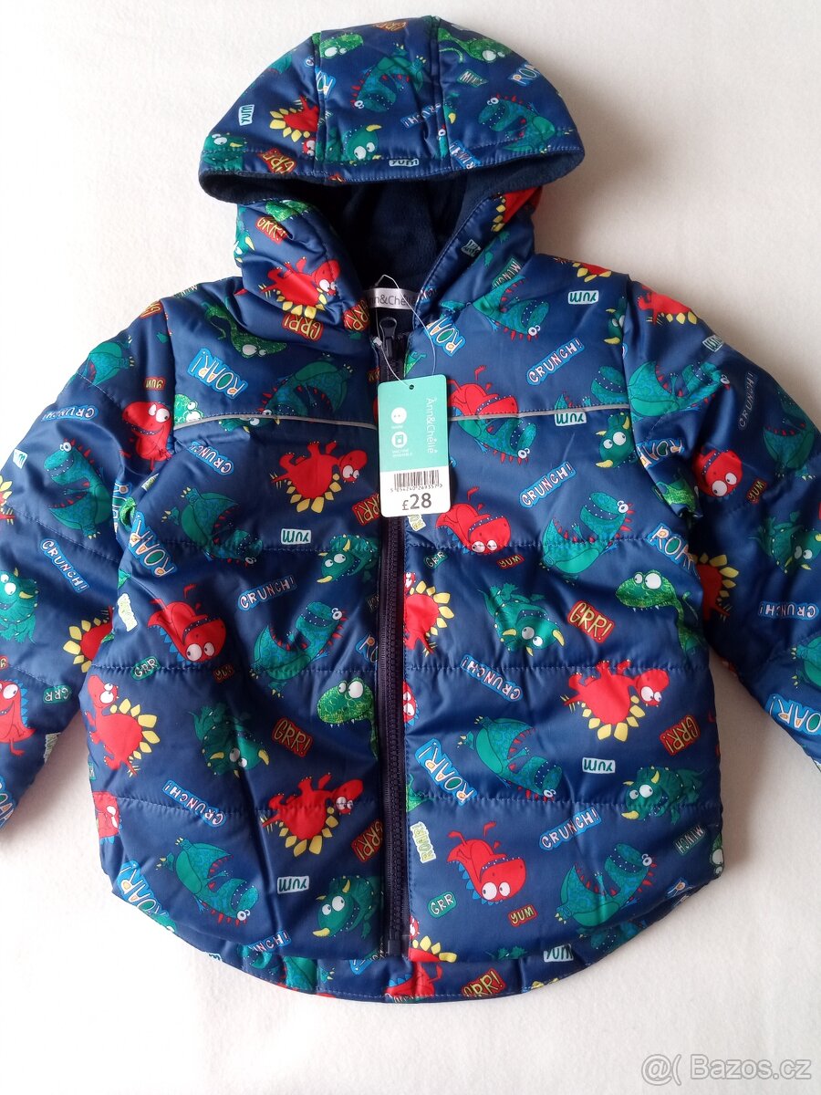 Nová podzimní Dino bunda, 98/104 - 2