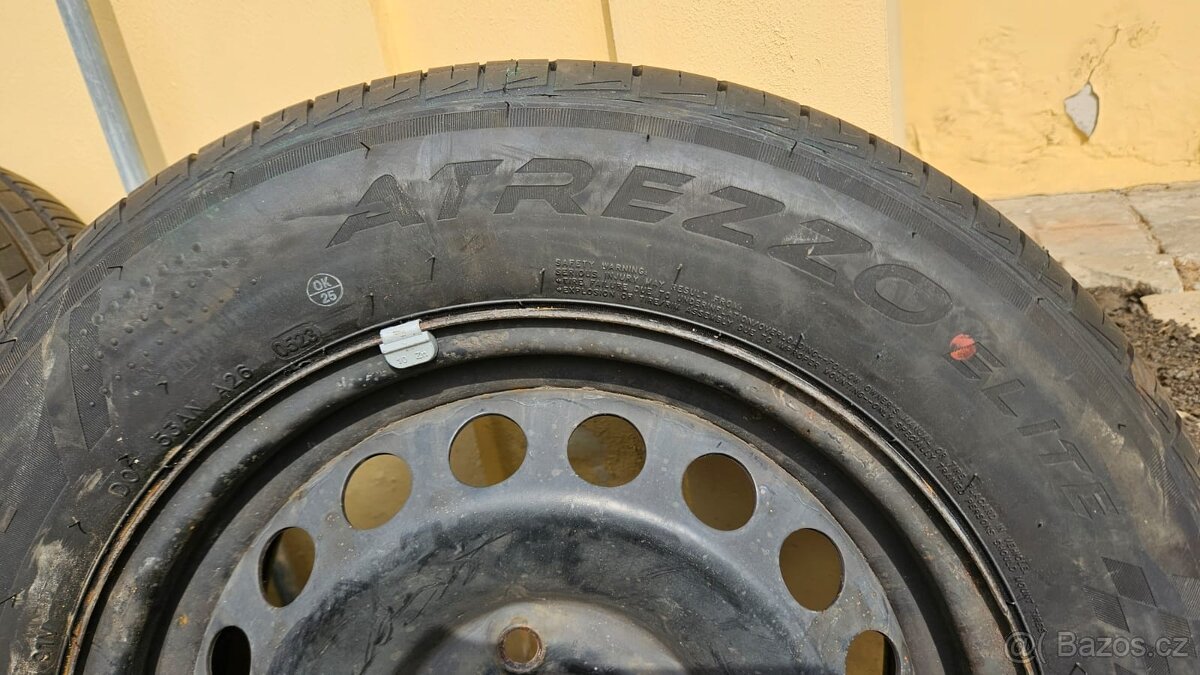 195/65 R15 6 kusů pneu vč. disků 5x112 jen za 2500,-Kč - 2