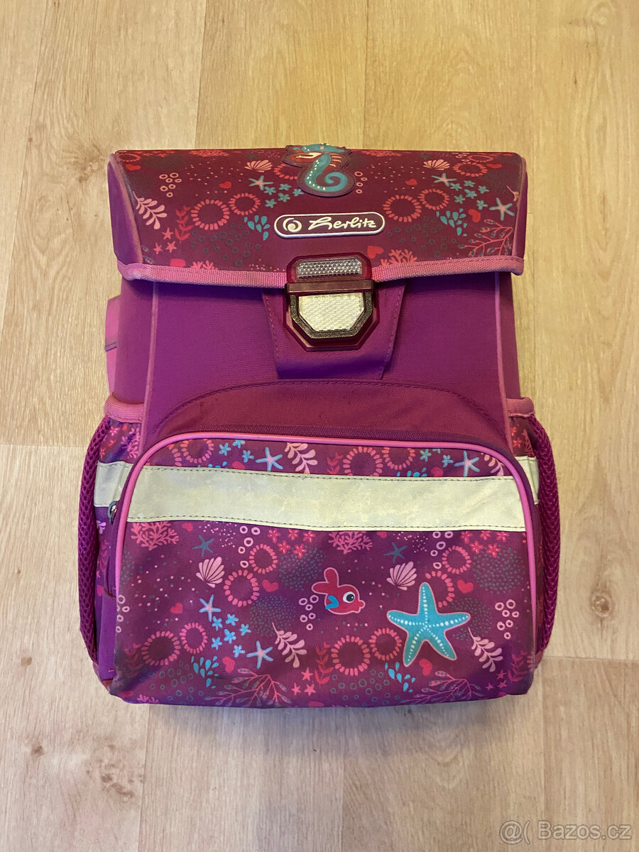 Školní aktovku Herlitz Loop – Mořský koník, set - 2