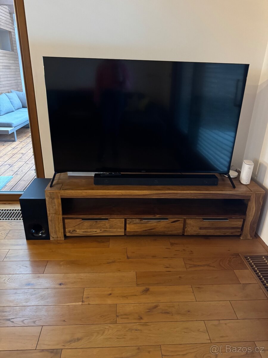 Tv Stolek z masivu- Palisandr- stav: jako nový - 2