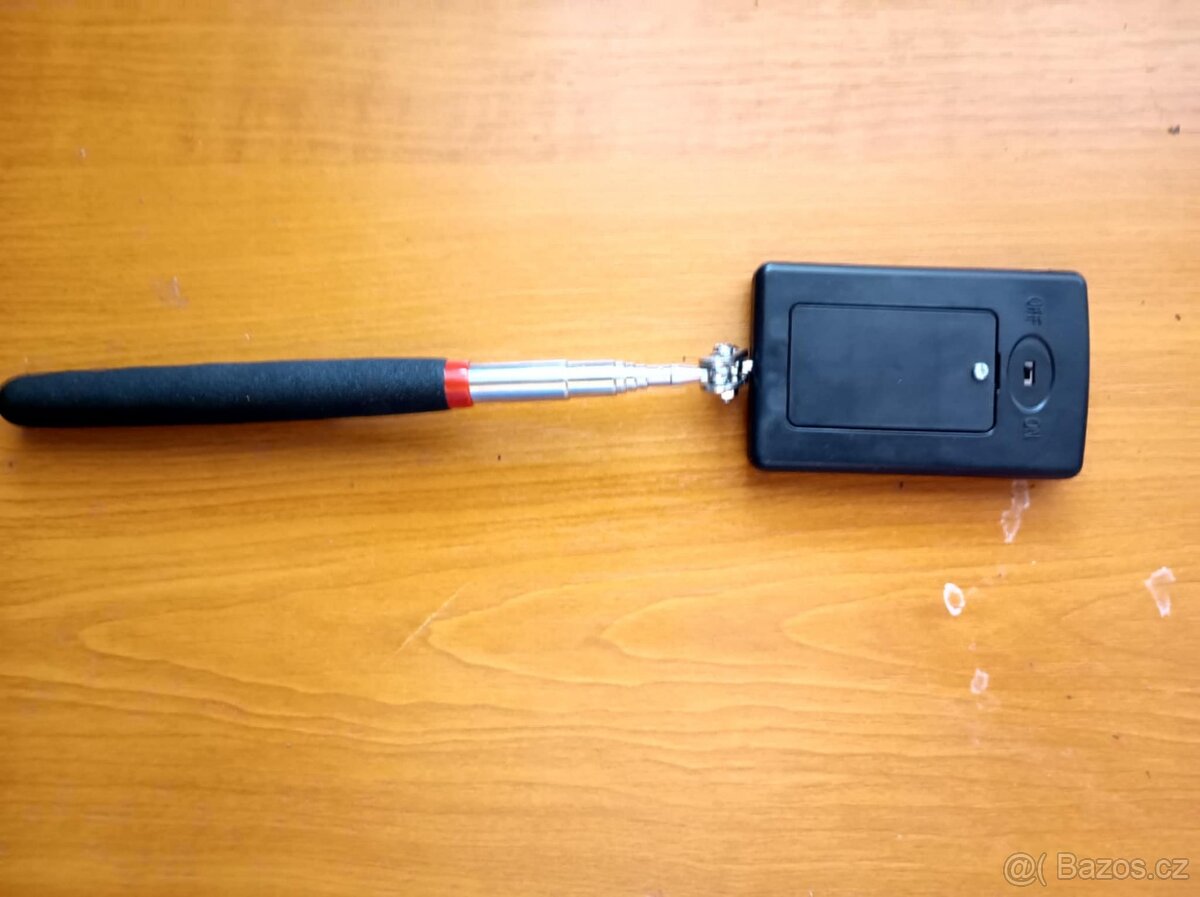 Sklopné zrcátko na teleskopické tyčce s osvětlením - 2