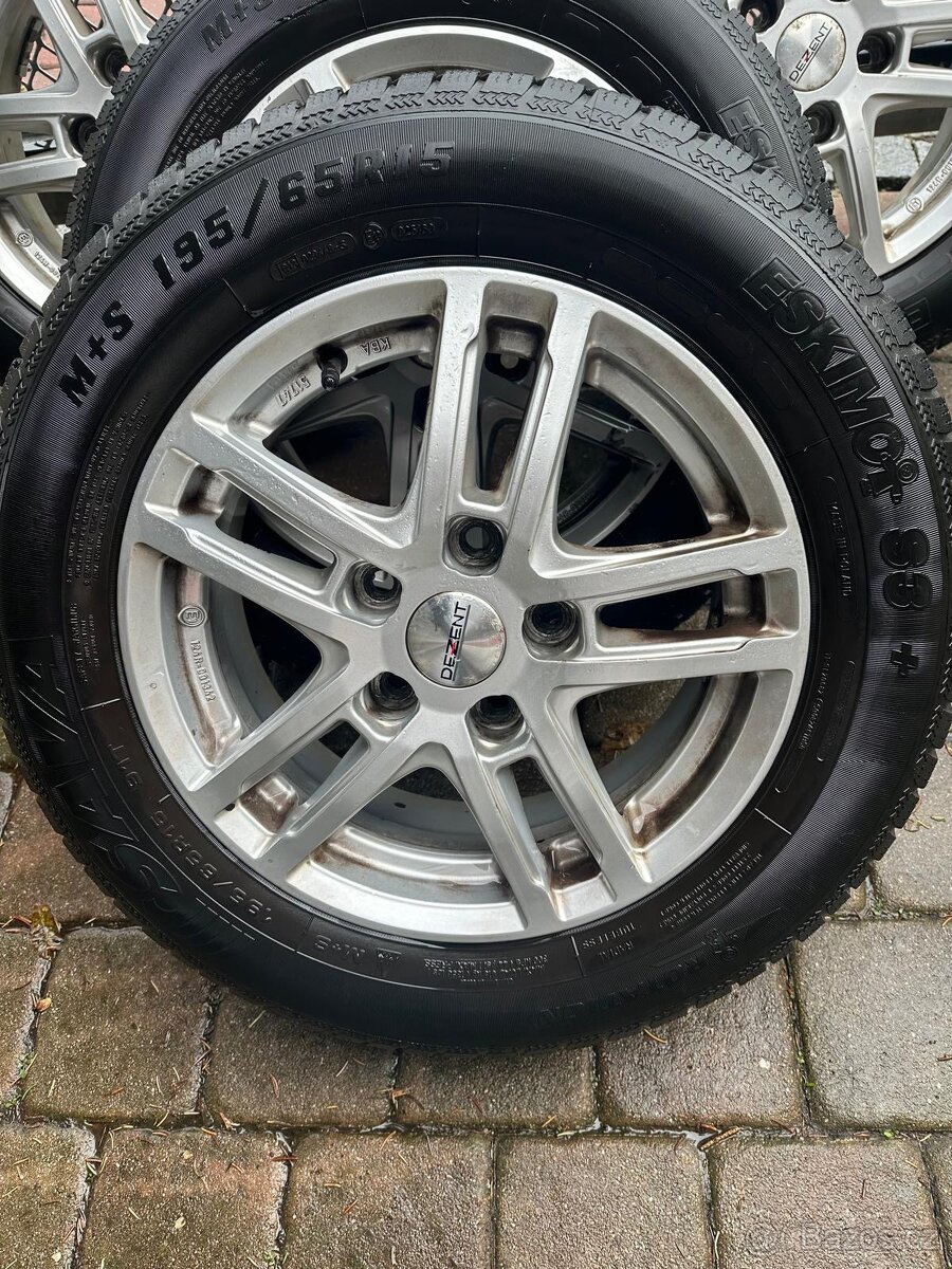 Disky Dezent 6jx15h2JIL+pneu SAVA ESKIMO 195/65R15 - 2
