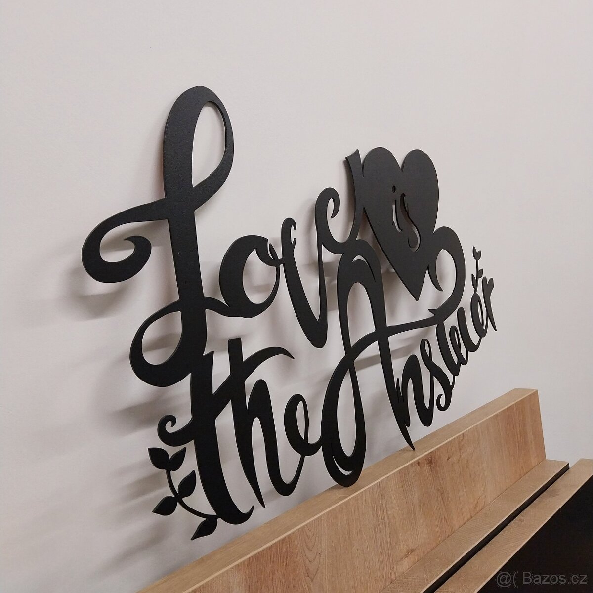 Plechový obraz na stěnu - Love is the answer - 2