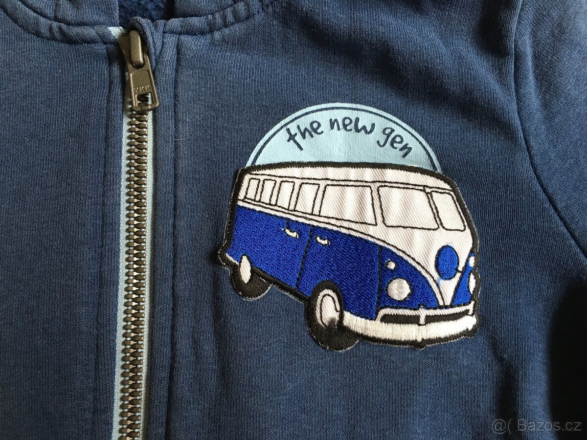 Mikina na zip busík 98/104 - 2