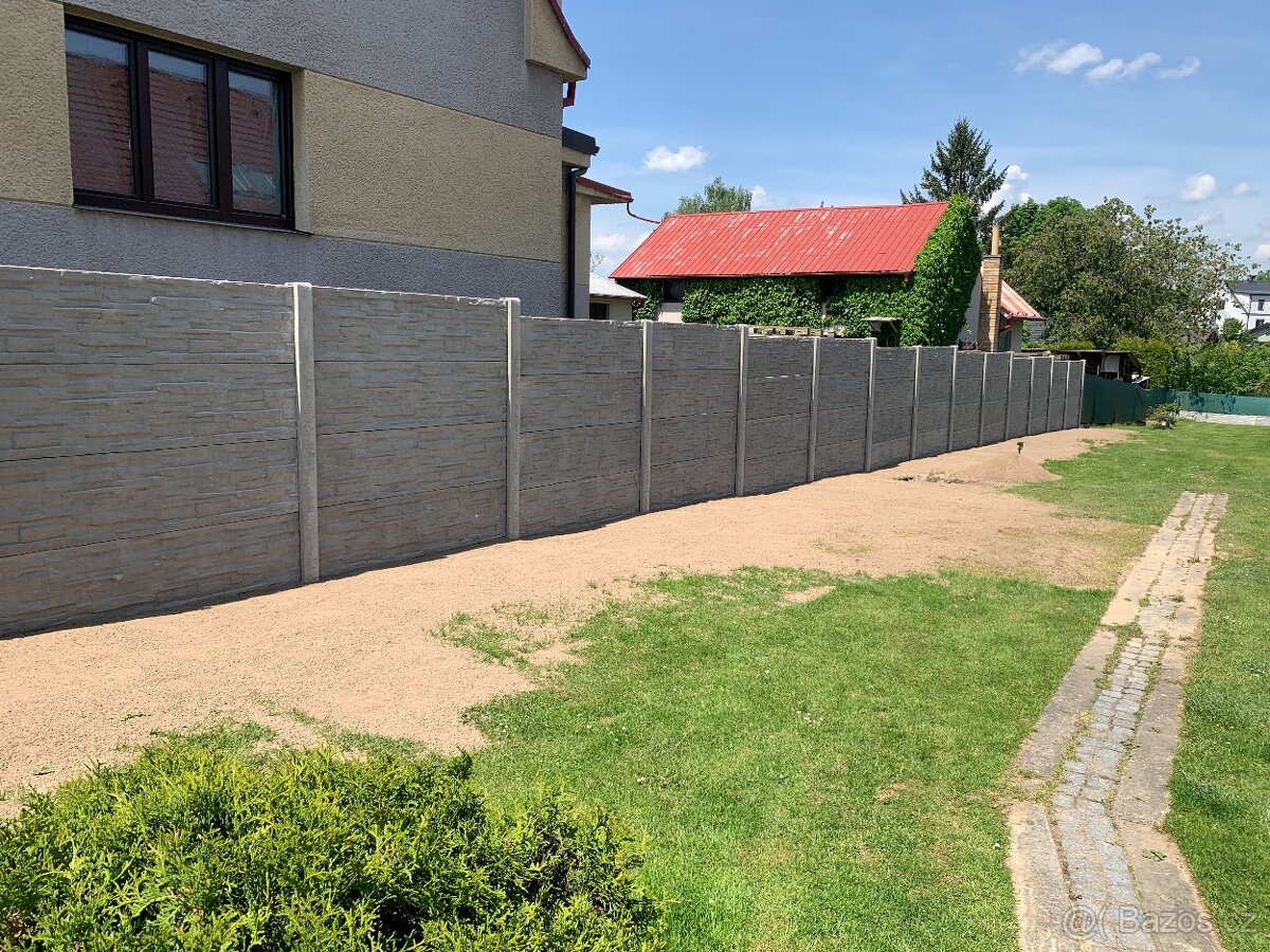 Montáž a prodej betonových a pletivových plotů - 2