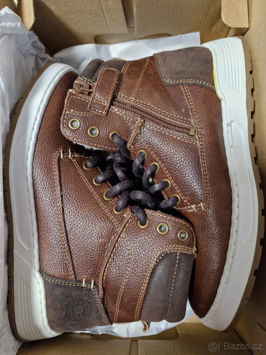 Nové kožené zimní boty Bullboxer 35 - 2