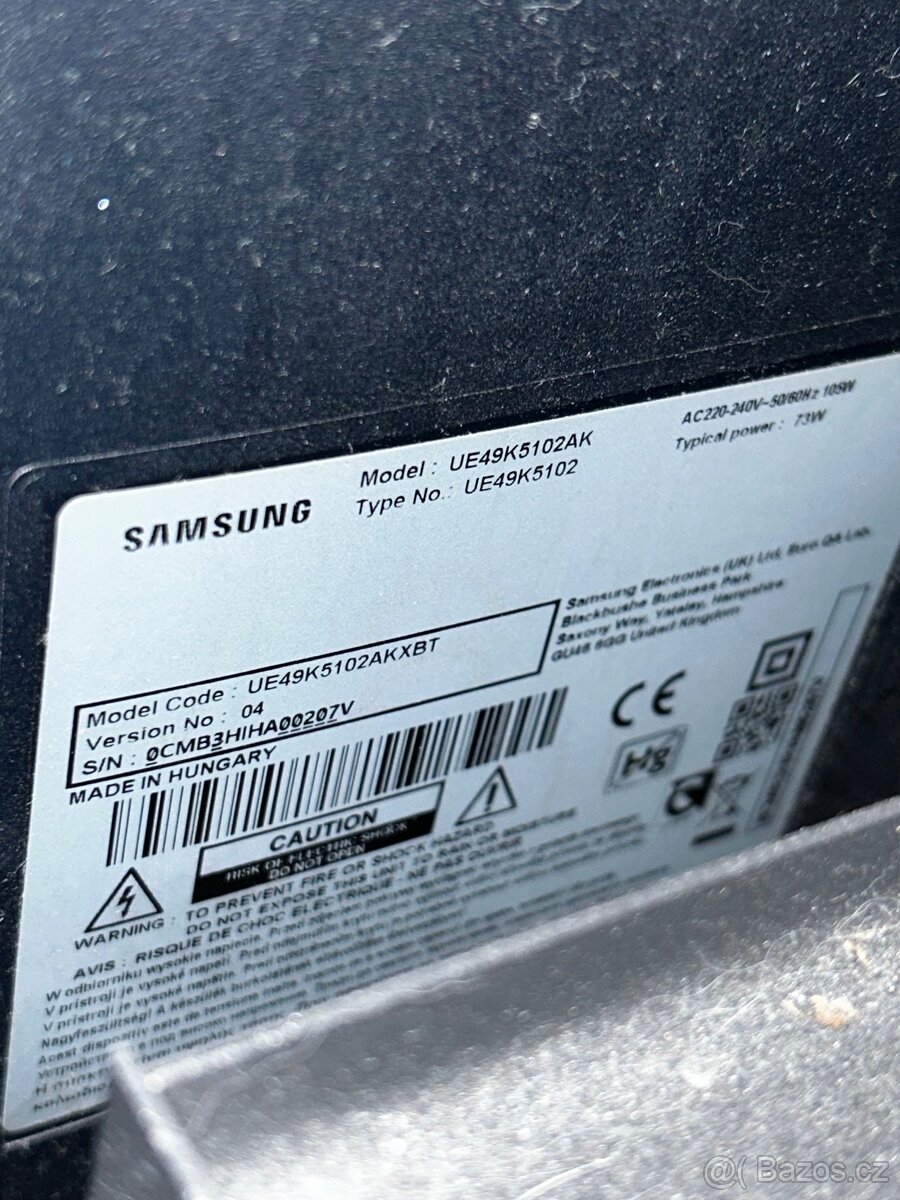 Samsung tv 49” 123cm - 2