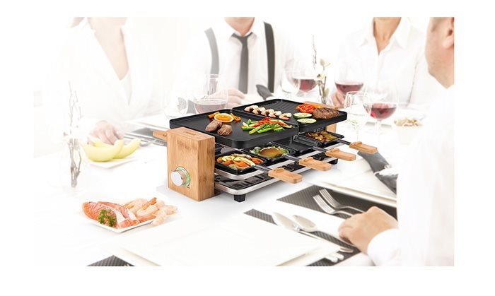 Elektrický gril raclette, designový, luxusní 1200W 4V1 - 2