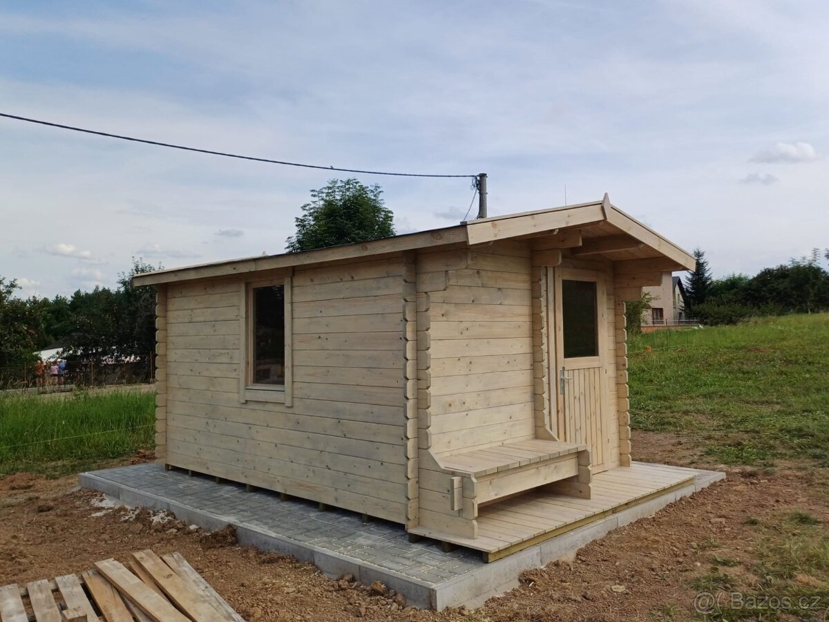 Dřevěný zahradní domek TOM 3x3 m 34 mm - 2