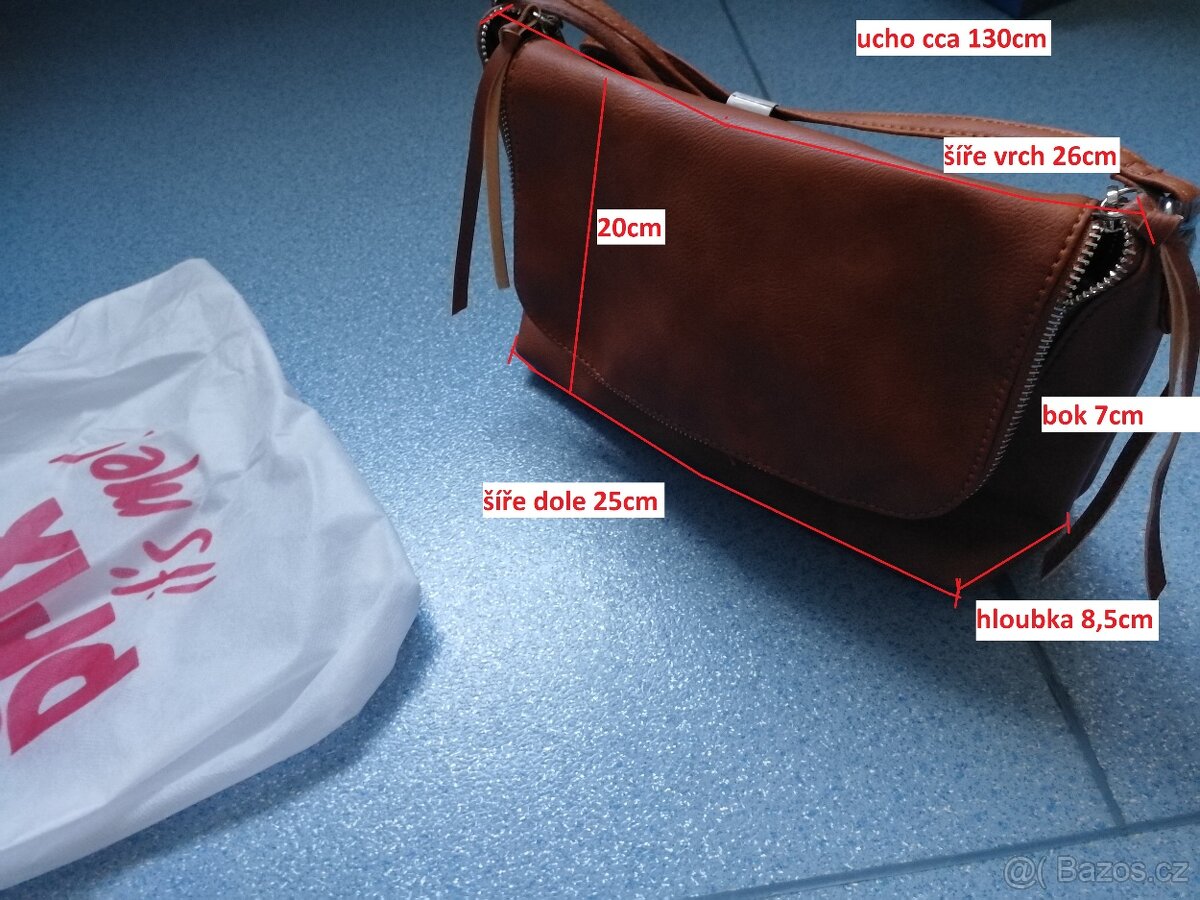 Nové s visačkou - Crossbody kabelka hnědá BPC - 2