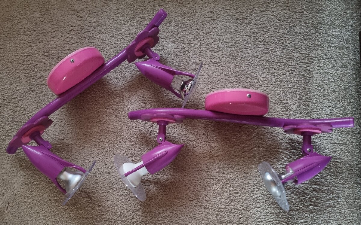 Stropní dětské osvětlení KVĚT+vypínač,cena za vše - 2