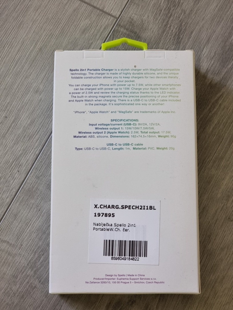Spello 2in1 skládací bezdrátová nabíječka - 2