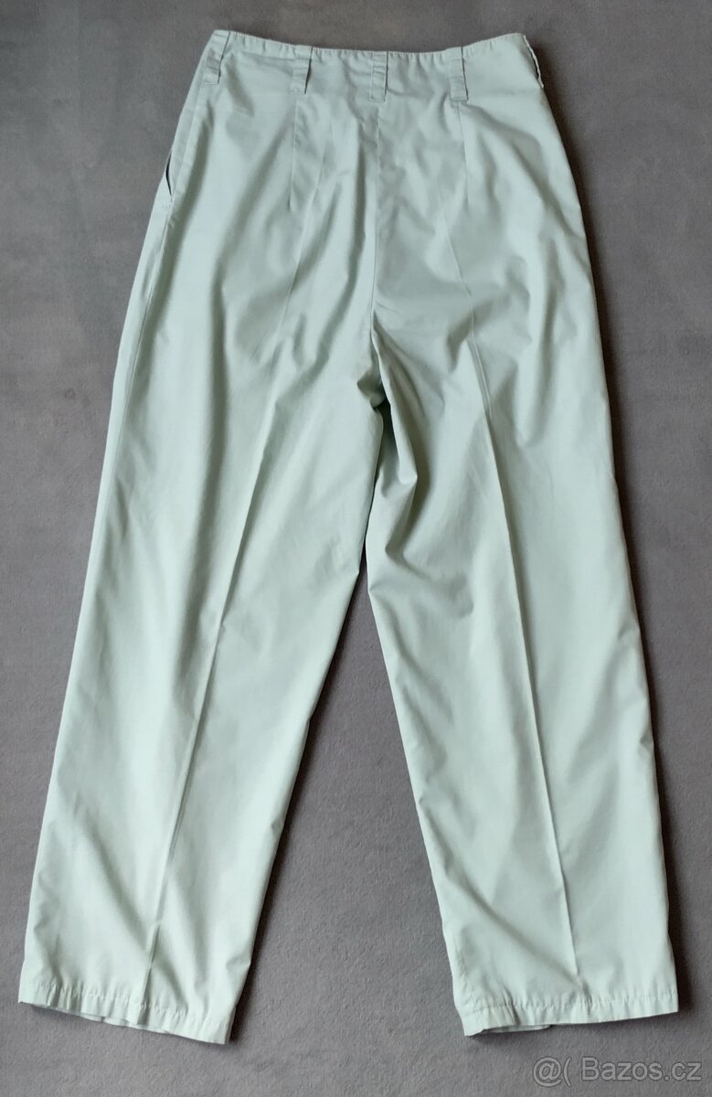 Dámské kalhoty zelenkavé letní - 2